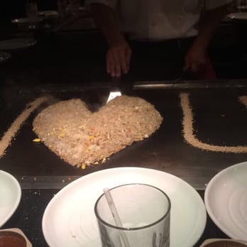 Shogun - This is so cute! He made an I love U with the rice!! - Sushi Bars Near Me - San Marcos, California Shogun - This is so cute! He made an I love U with the rice!! - Sushi Bars Near Me - San Marcos, California