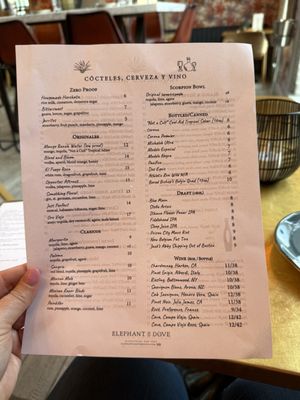 Menu photo 2 Elephant And The Dove Skaneateles, NY