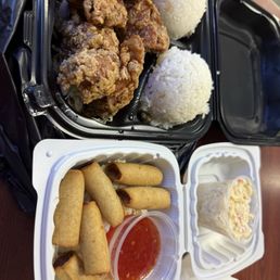 Garlic Chicken plat & lumpia Garlic Chicken plat & lumpia