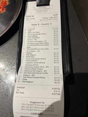 Menu photo 6 Let's Gogi Downey, CA