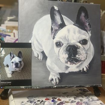 Meaningful Colors Fine Art and Designs - The photo that I sent was replicated to canvas for a painting. The likeness is amazing! See original picture to the left. - Commissioned Artists Near Me Meaningful Colors Fine Art and Designs - The photo that I sent was replicated to canvas for a painting. The likeness is amazing! See original picture to the left. - Commissioned Artists Near Me