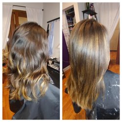 Before and after Cut and hi-lites!