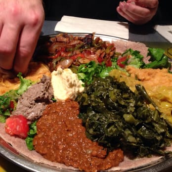 Cafe Colucci - Veggie combo & mushroom tibs - Ethiopian Near Me - Oakland, California