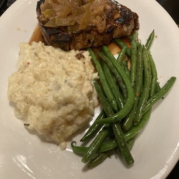 Salt & Sugar - 2024 HRW menu Bourbon Maple Pork Chop entree - Desserts Near Me - Houston, Texas