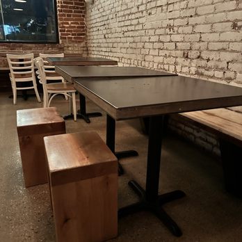 White Pie - Benches and backless stools. - Pizza Near Me - Denver, Colorado White Pie - Benches and backless stools. - Pizza Near Me - Denver, Colorado
