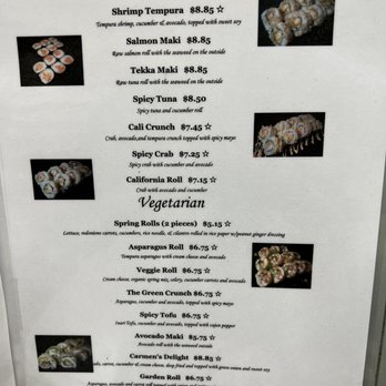 Toshi's Cafe - Regular sushi rolls menu - Sushi Bars Near Me - Greensboro, North Carolina Toshi's Cafe - Regular sushi rolls menu - Sushi Bars Near Me - Greensboro, North Carolina