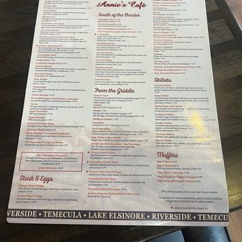 Annie's Cafe - Menu - American Near Me - Riverside, California Annie's Cafe - Menu - American Near Me - Riverside, California