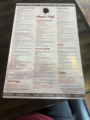 Menu photo 3 Annie's Cafe Riverside, CA Menu photo 3 Annie's Cafe Riverside, CA