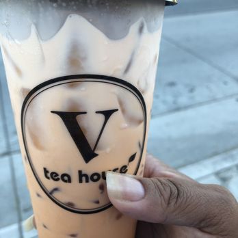 V Tea House - Large Thai Tea - Bubble Tea Near Me - Colton, California V Tea House - Large Thai Tea - Bubble Tea Near Me - Colton, California