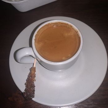 Nick's On 2nd - Double espresso with fun dunking sugar swizzle stick - New American Near Me - Long Beach, California Nick's On 2nd - Double espresso with fun dunking sugar swizzle stick - New American Near Me - Long Beach, California