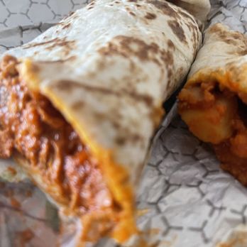 El Indio Tortilla Shop - Red Chile burrito - Mexican Near Me - Las Cruces, New Mexico
