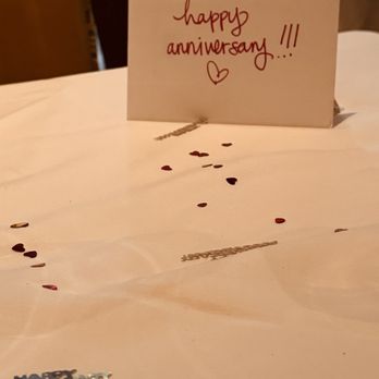Ruth's Chris Steak House - card at table - Steakhouses Near Me - Long Beach, California