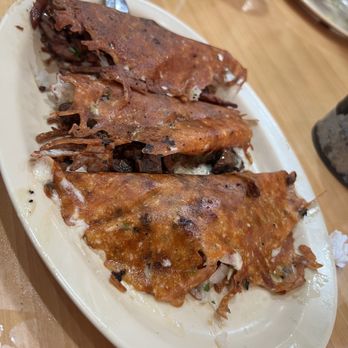 De Cabeza el Unico - Quesotaco, 1 w crispy Tripas, chorizo and pastor. FIRE! - Mexican Near Me - Chula Vista, California De Cabeza el Unico - Quesotaco, 1 w crispy Tripas, chorizo and pastor. FIRE! - Mexican Near Me - Chula Vista, California