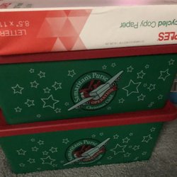 Operation Christmas Child -- sturdy boxes stack well, optimal for their operations