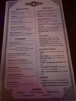 Menu photo 1 El Puro Cuban Restaurant Charlotte, NC Menu photo 1 El Puro Cuban Restaurant Charlotte, NC