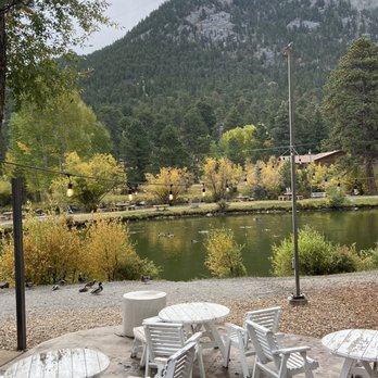 Coffee on the Rocks - a view of a lake and mountains - Coffee & Tea Near Me - Estes Park, Colorado