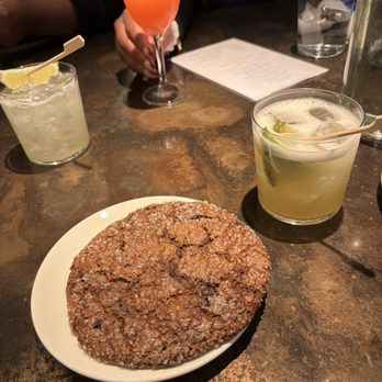 Beatrix - Espresso Chocolate Chip Cookies, Pineapple Habanero Margarita with no habanero, HOUSE MARGARITA and Raspberry Cable Car I believe. - Coffee & Tea Near Me - Oak Brook, Illinois