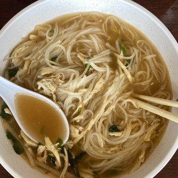 Pho Long - N1 (one of the chicken soups) + chili paste & hoisin sauce - Vietnamese Near Me - Saint Louis, Missouri
