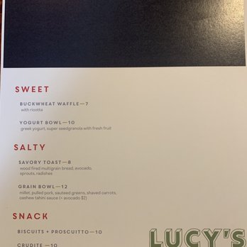 Lucy's snackbar - Menu - Coffee & Tea Near Me - Corpus Christi, Texas