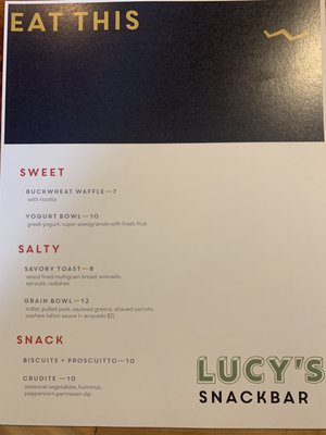 Menu photo 6 Lucy's snackbar Corpus Christi, TX