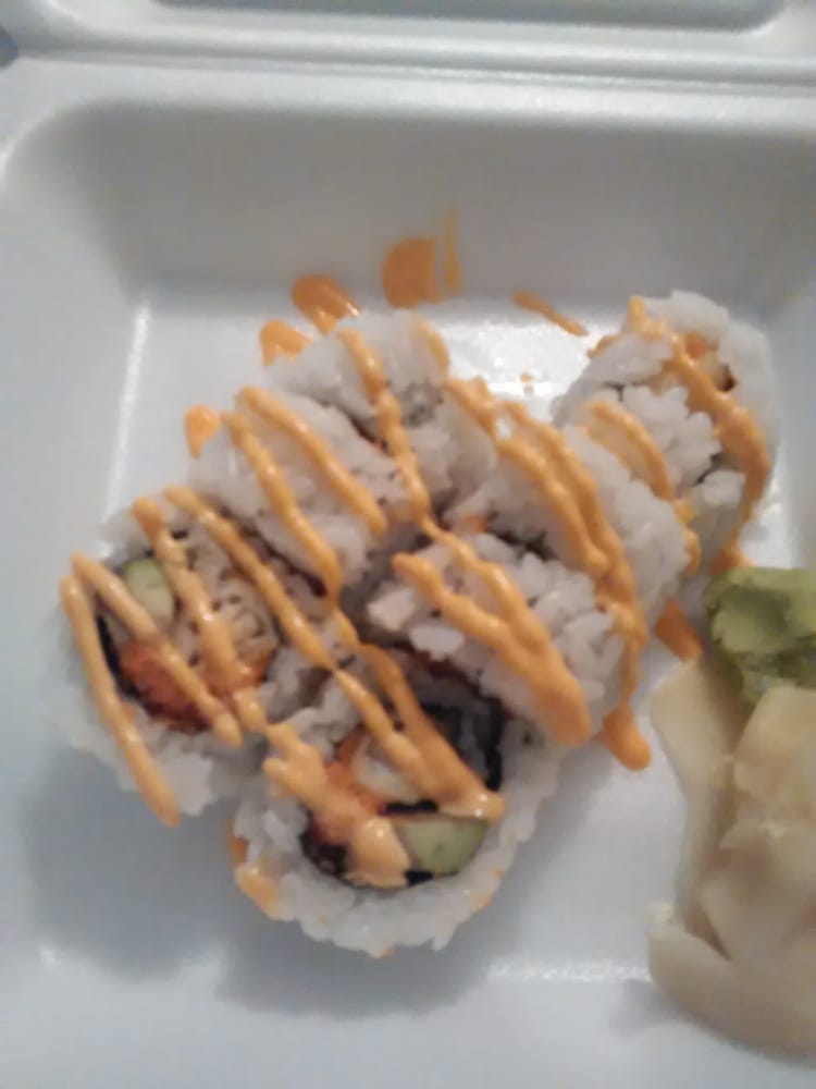 Order Spicy Bulldog Roll food online from Inoko Hibachi Express store, Athens on bringmethat.com