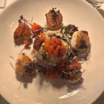 Wahoo! Grill - Seared scallops with a light curry sauce. - Seafood Near Me - Decatur, Georgia