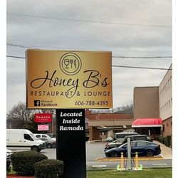 Honey B's Restaurant and Lounge - Outside sign