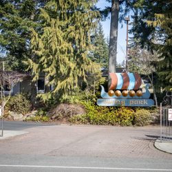 Viking Park - The main gate to Viking, park mobile home village
