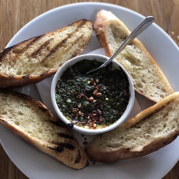 Hank's - Baked ricotta topped with a yummy pesto!! - Coffee & Tea Near Me - Austin, Texas Hank's - Baked ricotta topped with a yummy pesto!! - Coffee & Tea Near Me - Austin, Texas