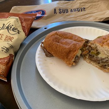 Jersey Mike's Subs - Side view of the Big Kahuna! The BBQ chips work very well with it! - Sandwiches Near Me - National City, California Jersey Mike's Subs - Side view of the Big Kahuna! The BBQ chips work very well with it! - Sandwiches Near Me - National City, California