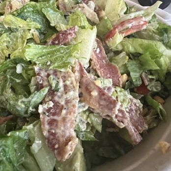 Simply Salad - The Downtown Cobb with entire strips of bacon and huge chunks of chicken. - Salad Near Me - Los Angeles, California
