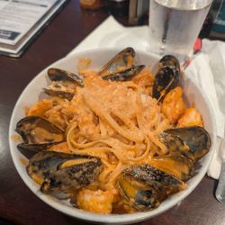 Seafood linguine special