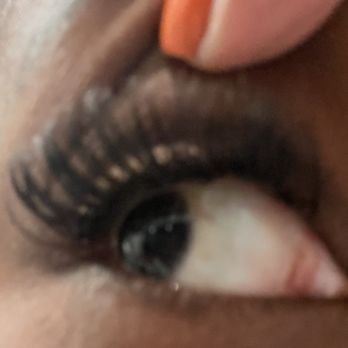 Lash Out Bar - Freshly done lashes by Sasha with my own lashes missing. - Eyelash Service Near Me - Astoria, New York Lash Out Bar - Freshly done lashes by Sasha with my own lashes missing. - Eyelash Service Near Me - Astoria, New York