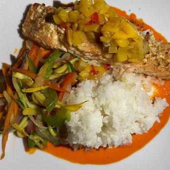 Ristegio's - Salmon - New American Near Me - Patchogue, New York Ristegio's - Salmon - New American Near Me - Patchogue, New York