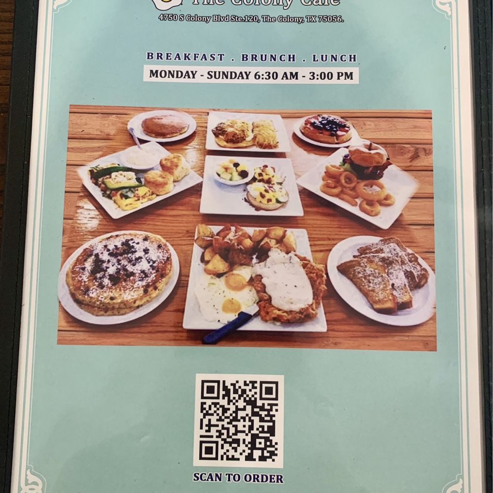 The Colony Cafe - Menu Dec 2024 - Breakfast & Brunch Near Me - The Colony, Texas