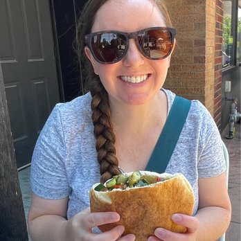 Oasis Falafel - The falafel pita - DELICIOUS!! - Middle Eastern Near Me - Iowa City, Iowa