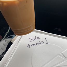 Cold brew and a breakfast sandwich to go! Cold brew and a breakfast sandwich to go!