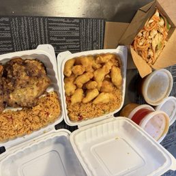 41. Sweet and Sour Chicken Combo 84. Shrimp Egg Foo Young Combo