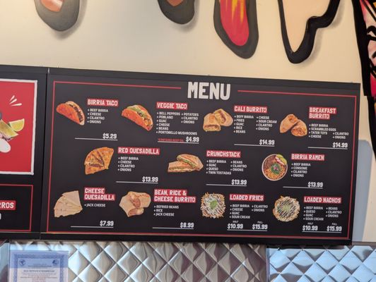 Menu photo 1 Mike's Red Tacos San Diego, CA Menu photo 1 Mike's Red Tacos San Diego, CA