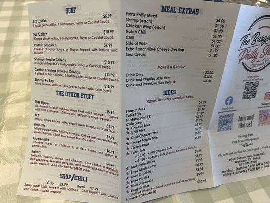 Menu photo 2 The Burger And Philly Shack Watauga, TX Menu photo 2 The Burger And Philly Shack Watauga, TX