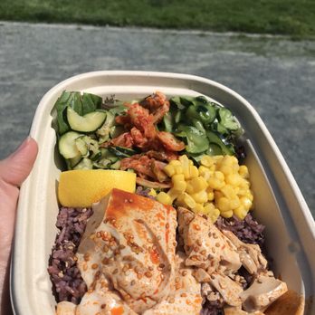Matko - Soft tofu bowl with all the fixings and purple rice. - Korean Near Me - San Francisco, California