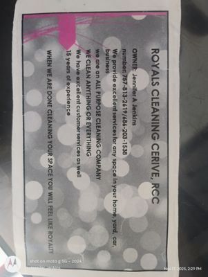 Royals Cleaning Cerive Rcc