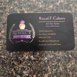 Royal-T Cakery - Royal-T's Business Card