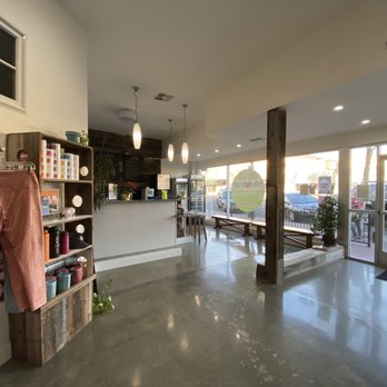 True You Hot Yoga - Lobby and the True Juice juice bar, includes a sitting area - Yoga Near Me - Stockton, California True You Hot Yoga - Lobby and the True Juice juice bar, includes a sitting area - Yoga Near Me - Stockton, California