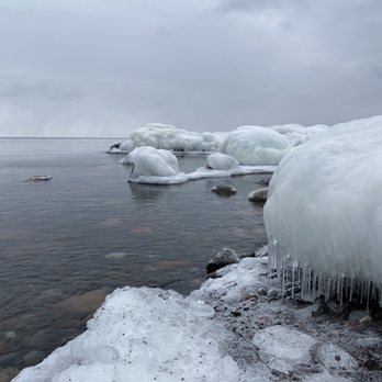 Temperance River State Park - Ice covered rocks - Parks Near Me - Schroeder, Minnesota