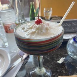 Coconut margarita, best margarita I have ever had.