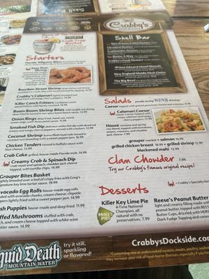 Menu photo 6 Crabby's Dockside Clearwater Beach, FL