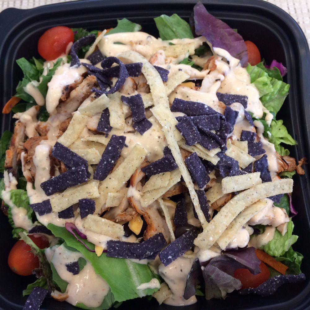Chick-fil-A - The Southwest spicy chicken salad together except for the pepitas.  Delicious! - Chicken Shop Near Me - Del Rio, Texas