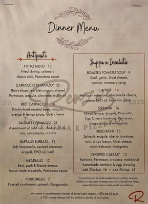 Menu photo 6 Renzo's Trattoria E Pizzeria San Antonio, TX Menu photo 6 Renzo's Trattoria E Pizzeria San Antonio, TX
