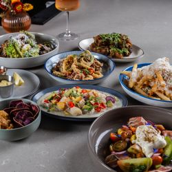 Native Fields - Farmer's Market Dinner Spread.  With Produce Sourced Organically and Locally.